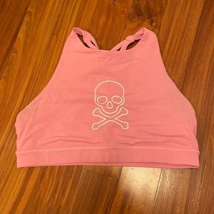 Lululemon x soulcycle high neck pink bra Size 10